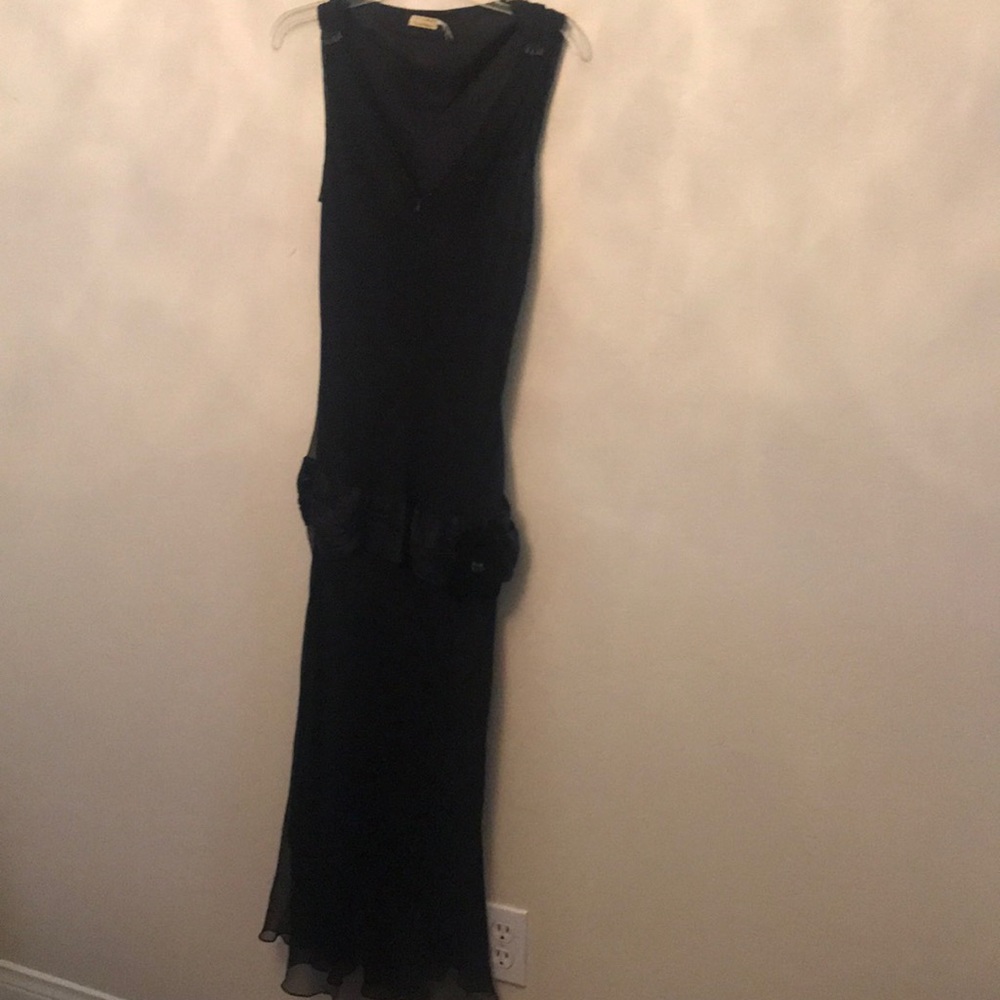 Roaring 20’s style dress in black size xl 100%silk
